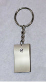 Zirconia Accent Key Chain - ENGRAVABLE