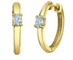 Lab Grown Diamond Hoop Earrings .20ct tw