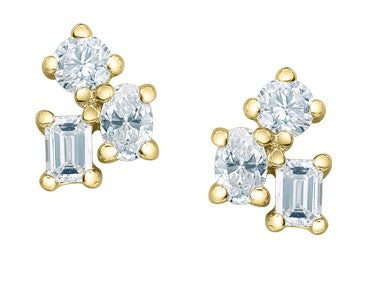 Lab Grown Diamond Stud Earrings .30ct tw