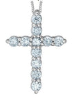 Lab Grown Diamond .25ct tw Cross Necklace