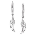 Sterling Silver Angel Wing Earrings