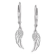 Sterling Silver Angel Wing Earrings
