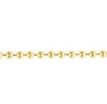 Yellow Gold Beaded Anklet
