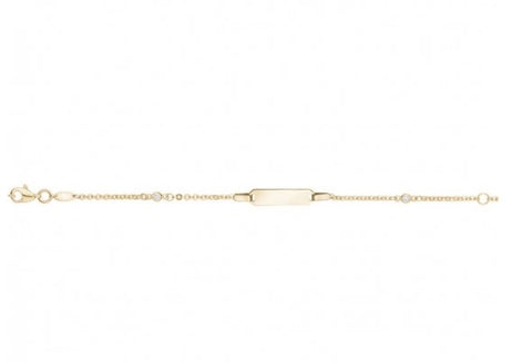 Gold Baby ID Bracelet