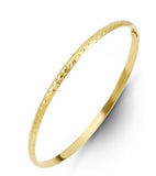 Gold Diamond-Cut Bangle