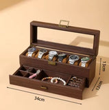 Plush Leather Watch Jewellery Box