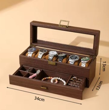 Plush Leather Watch Jewellery Box