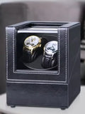 Black Dual Watch Winder Box