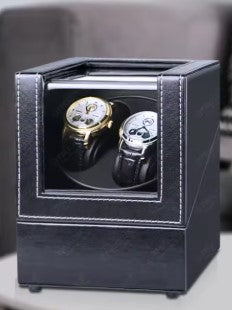 Black Dual Watch Winder Box