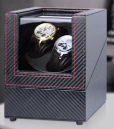 Black Dual Watch Winder Box