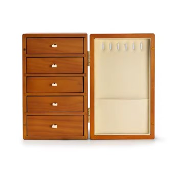 Solid Wood Jewelry Cabinet Box