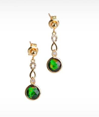 KORITE Sparkle Sterling Silver Topaz Earrings