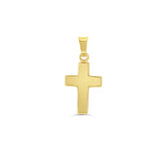 Gold Mini Reversible Cross Pendant