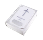 White Bible Baptism Trinket Box - Engravable