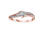 Rose Gold Promise Diamond Ring