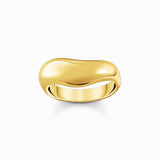 Thomas Sabo Gold-plated ring in organic shape