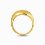 Thomas Sabo Gold-plated ring in organic shape