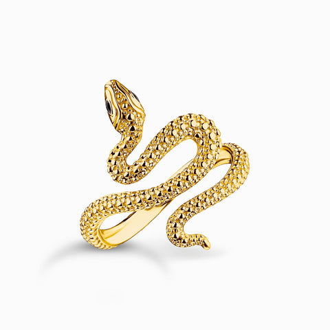 Thomas Sabo Gold-plated snake ring