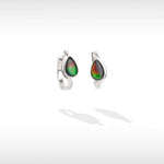 KORITE Essentials teardrop ammolite earrings in sterling silver