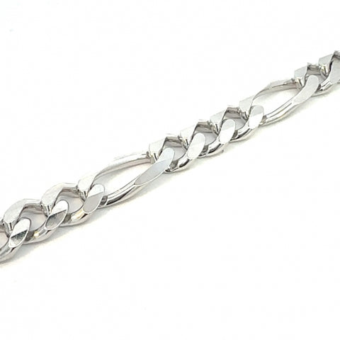 Sterling Silver Figaro Chain 11.3mm - 20"