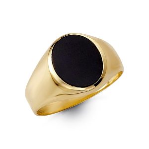 Gold Gents Onyx Ring