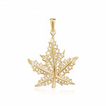 Gold Collection - Maple Leaf Pendant