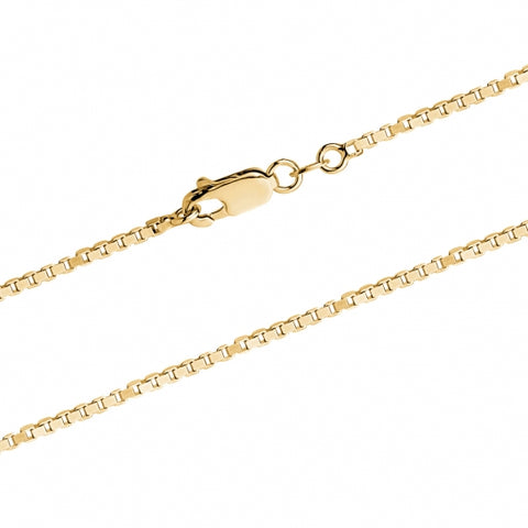 10kt Gold Box Chain Italian 24"