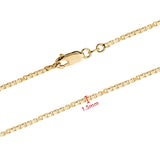 10kt Gold Box Chain Italian 24"