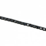 Sterling Silver Black Tennis Chain Necklace - 20"
