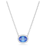 Swarovski Constella necklace Oval cut, Blue 5671809