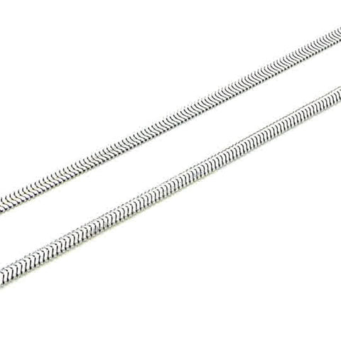 Sterling Silver Flat Snake Chain 3.5mm - 20"