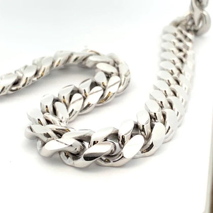 Sterling Silver Cuban Chain 12mm - 22"