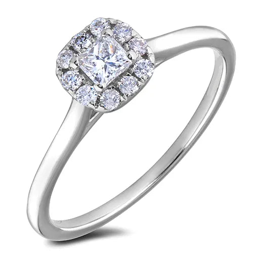 ☆TATIANA☆ Silver 925 Bold Princess Cut RingCR0491 Jewelry | Sterling Silver Princess Cut Cz Ring Regal Sparkle