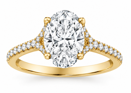 Lab Grown Diamond Oval Engagement Ring 2.25ct tw