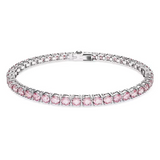 Swarovski Matrix Tennis bracelet Pink 5648931