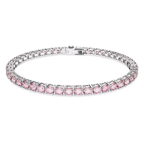 Swarovski Matrix Tennis bracelet Pink 5648931
