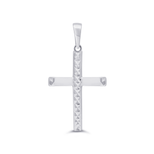 White Gold Cross 17mm