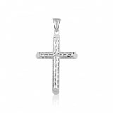 Large Sterling Silver Cross Pendant