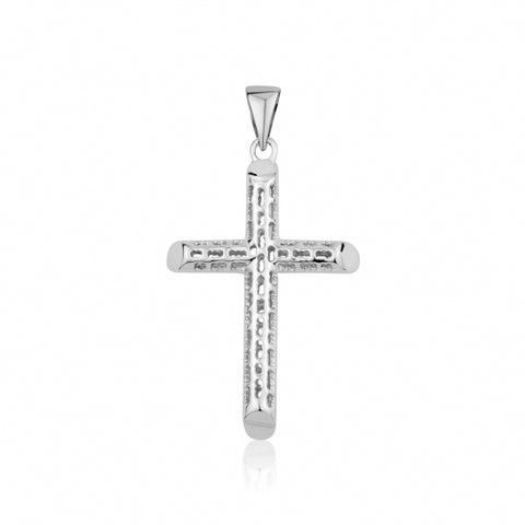 Large Sterling Silver Cross Pendant