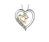 Diamond Double Heart Necklace