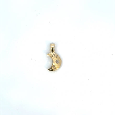Gold Crescent Moon Pendant
