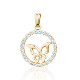 Gold Butterfly Pendant