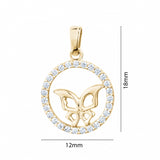 Gold Butterfly Pendant