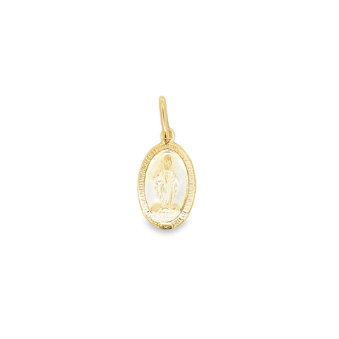 Mary Miraculous Medal Yellow Gold