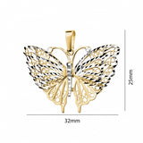Gold Collection - 10kt Butterfly Pendant
