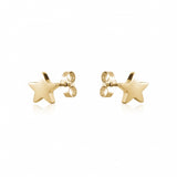 Petite Gold Star Stud Earrings