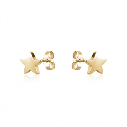 Petite Gold Star Stud Earrings