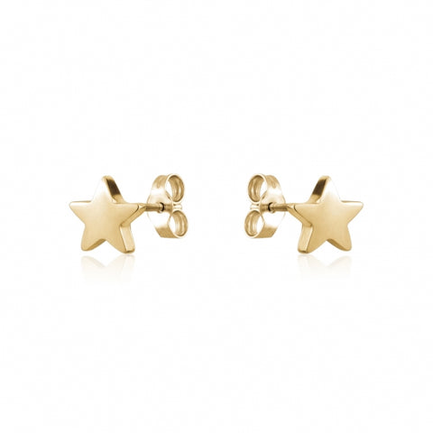Petite Gold Star Stud Earrings