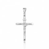 Large Sterling Silver Crucifix Cross Pendant