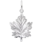 Sterling Silver Large Maple Leaf Pendant